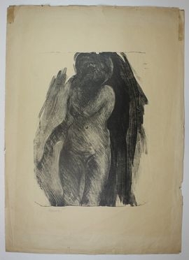  Francesco Nonni  (Faenza, 1885 - 1975) : Nudo femminile.  - Asta Asta a tempo: Stampe & disegni - Libreria Antiquaria Gonnelli - Casa d'Aste - Gonnelli Casa d'Aste