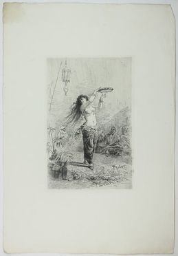  Giacomo Mantegazza  (Saronno, 1853 - Cernobbio, 1920) : Danzatrice orientale.  - Asta Asta a tempo: Stampe & disegni - Libreria Antiquaria Gonnelli - Casa d'Aste - Gonnelli Casa d'Aste