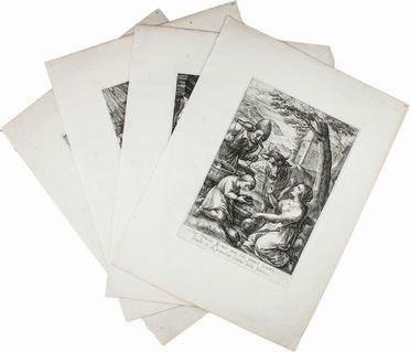  Magdalena Van de Passe  (Colonia, 1600 - Utrecht, 1638) : Le quattro stagioni.  - Asta Manoscritti, Libri, Autografi, Stampe & Disegni - Libreria Antiquaria Gonnelli - Casa d'Aste - Gonnelli Casa d'Aste