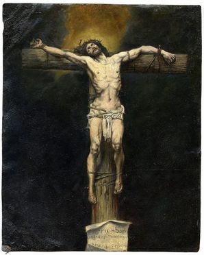 Cristo in croce.  - Auction Paintings, Prints, Drawings and Fine Art - Libreria Antiquaria Gonnelli - Casa d'Aste - Gonnelli Casa d'Aste