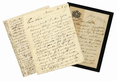  Cavallotti Felice : 5 lettere autografe firmate.  - Asta Libri, manoscritti e autografi - Libreria Antiquaria Gonnelli - Casa d'Aste - Gonnelli Casa d'Aste