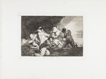  Francisco Goya y Lucientes  (Fuendetodos,, 1746 - Bordeaux,, 1828) : No se puede mirar.  - Auction Prints, Drawings and Paintings from 16th until 20th centuries - Libreria Antiquaria Gonnelli - Casa d'Aste - Gonnelli Casa d'Aste