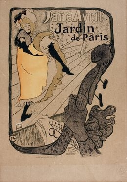  Henri (de) Toulouse-Lautrec  (Albi, 1864 - Malrom, 1901) [da] : Jane Avril.  - Auction Books & Graphics. Part I: Prints, Drawings & Paintings - Libreria Antiquaria Gonnelli - Casa d'Aste - Gonnelli Casa d'Aste