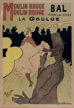  Henri (de) Toulouse-Lautrec  (Albi, 1864 - Malrom, 1901) [da] : Le Moulin Rouge (La Goulue).  - Auction Books & Graphics. Part I: Prints, Drawings & Paintings - Libreria Antiquaria Gonnelli - Casa d'Aste - Gonnelli Casa d'Aste