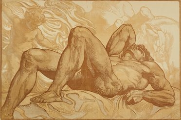  Adolfo De Carolis  (Montefiore dell'Aso, 1874 - Roma, 1928) : Il gigante caduto.  - Auction Books & Graphics - Libreria Antiquaria Gonnelli - Casa d'Aste - Gonnelli Casa d'Aste