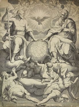  Domenico Tibaldi  (Bologna, 1541 - ivi, 1583) : Gloria Summae Trinitati.  - Auction Books & Graphics - Libreria Antiquaria Gonnelli - Casa d'Aste - Gonnelli Casa d'Aste