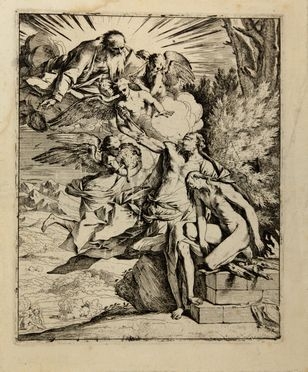  Pietro Testa  (Lucca, 1611 - Roma, 1650) : Il sacrificio d'Isacco.  - Asta Libri & Grafica - Libreria Antiquaria Gonnelli - Casa d'Aste - Gonnelli Casa d'Aste