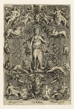  Philips Galle  (Haarlem, 1537 - Anversa, 1612) [excudit] : Terra.  - Auction Books & Graphics - Libreria Antiquaria Gonnelli - Casa d'Aste - Gonnelli Casa d'Aste