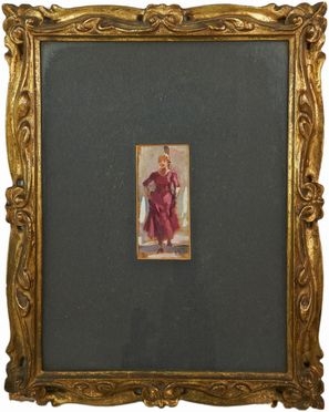 Raffaello Sorbi  (Firenze, 1844 - Firenze, 1941) : Figura femminile.  - Auction Books & Graphics - Libreria Antiquaria Gonnelli - Casa d'Aste - Gonnelli Casa d'Aste