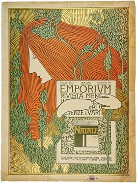 Manifesto di Emporium. Natale 1895.  - Auction Books & Graphics - Libreria Antiquaria Gonnelli - Casa d'Aste - Gonnelli Casa d'Aste