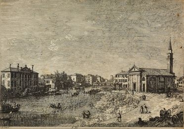  Antonio Canal (detto il Canaletto)  (Venezia, 1697 - 1768) : Al dolo.  - Auction Books & Graphics - Libreria Antiquaria Gonnelli - Casa d'Aste - Gonnelli Casa d'Aste