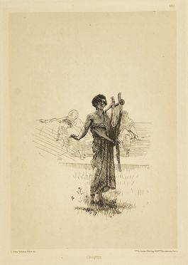  Lawrence Alma Tadema  (Leuwarden, 1836 - Wiesbaden, 1912) : Croquis.  - Auction Books & Graphics - Libreria Antiquaria Gonnelli - Casa d'Aste - Gonnelli Casa d'Aste