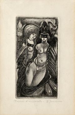  Raoul Dal Molin Ferenzona  (Firenze, 1879 - Milano, 1946) : Maschere di mezzanotte.  - Auction Books & Graphics - Libreria Antiquaria Gonnelli - Casa d'Aste - Gonnelli Casa d'Aste