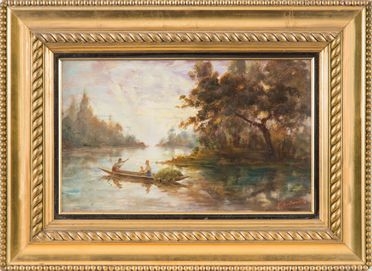  Frdric Soulacroix  (1858 - 1933) : Paesaggio fluviale.  - Auction Books & Graphics - Libreria Antiquaria Gonnelli - Casa d'Aste - Gonnelli Casa d'Aste