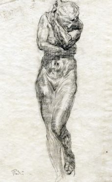  Auguste Rodin  (Parigi, 1840 - 1917) [da] : Eva dopo il peccato originale.  - Auction Books & Graphics - Libreria Antiquaria Gonnelli - Casa d'Aste - Gonnelli Casa d'Aste