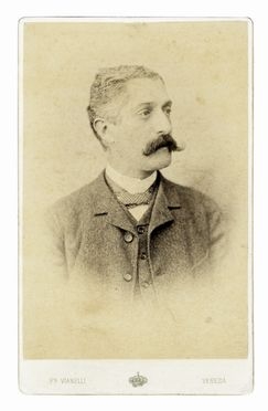  Giovanni Verga  (1840 - 1922) : Ritratto fotografico.  - Asta Libri & Grafica - Libreria Antiquaria Gonnelli - Casa d'Aste - Gonnelli Casa d'Aste