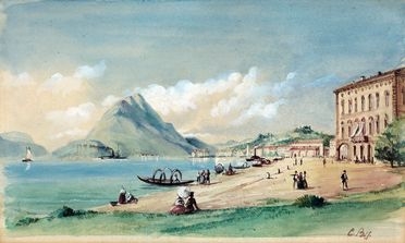  C. Biffi : Veduta del lago di Como.  - Auction Books & Graphics - Libreria Antiquaria Gonnelli - Casa d'Aste - Gonnelli Casa d'Aste