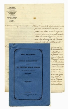 Raccolta di documenti relativi agli stabilimenti penitenziari del Granducato di Toscana.  - Asta Autografi e Manoscritti [ASTA A TEMPO - PARTE I] - Libreria Antiquaria Gonnelli - Casa d'Aste - Gonnelli Casa d'Aste