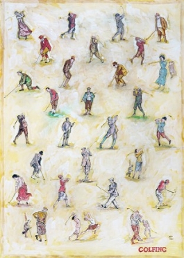  Aris Bacci  (Bologna, 1894 - New York, 1948) : Golfing.  - Asta Arte Moderna e Contemporanea [ASTA A TEMPO - PARTE II] - Libreria Antiquaria Gonnelli - Casa d'Aste - Gonnelli Casa d'Aste