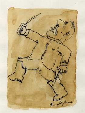  Franz Borghese : Caricatura di soldato.  - Asta Arte Moderna e Contemporanea [ASTA A TEMPO - PARTE II] - Libreria Antiquaria Gonnelli - Casa d'Aste - Gonnelli Casa d'Aste