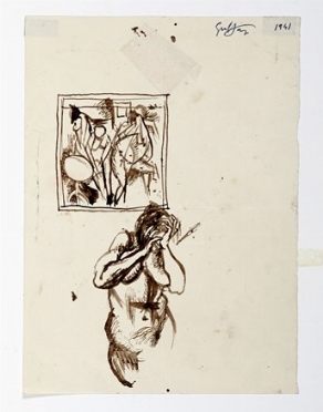  Anonimo del XX secolo : La donna che piange.  Pablo Picasso  (Malaga, 1881 - Mougins, 1973)  - Asta Arte Moderna e Contemporanea [ASTA A TEMPO - PARTE II] - Libreria Antiquaria Gonnelli - Casa d'Aste - Gonnelli Casa d'Aste