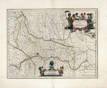  Johannes Janssonius  (Arnhem,, 1588 - Amsterdam,, 1664) : Territorio di Cremona.  - Asta Arte antica, Orientalia e Cartografia [ASTA A TEMPO - PARTE I] - Libreria Antiquaria Gonnelli - Casa d'Aste - Gonnelli Casa d'Aste