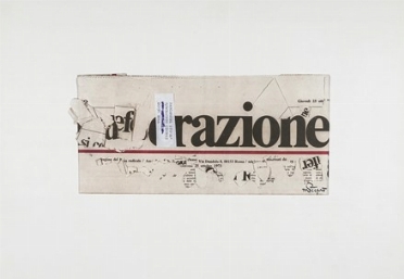  Claudio Cintoli  (Imola, 1935 - Roma, 1978) : Liberazione.  - Asta Arte Moderna e Contemporanea [ASTA A TEMPO - PARTE II] - Libreria Antiquaria Gonnelli - Casa d'Aste - Gonnelli Casa d'Aste