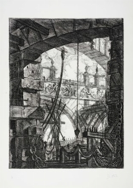  Giovanni Battista Piranesi  (Mogliano Veneto, 1720 - Roma, 1778) : La piazza grande.  - Asta Arte Antica [Parte I] - Libreria Antiquaria Gonnelli - Casa d'Aste - Gonnelli Casa d'Aste