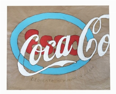  Mario Schifano  (Homs, 1934 - Roma, 1998) [da] : Esso Coca-Cola.  - Auction Ancient, Modern and Contemporary Art [II Part ] - Libreria Antiquaria Gonnelli - Casa d'Aste - Gonnelli Casa d'Aste