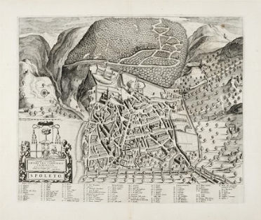 Johannes Blaeu  (Alkmaar, 1596 - Amsterdam, 1673) : Spoleto.  - Asta Arte Antica, Moderna e Contemporanea [Parte I] - Libreria Antiquaria Gonnelli - Casa d'Aste - Gonnelli Casa d'Aste