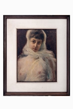  Eugne Chaffanel  (1848 - 1929) : Nudo femminile.  - Auction Modern and Contemporary Art [II Part ] - Libreria Antiquaria Gonnelli - Casa d'Aste - Gonnelli Casa d'Aste