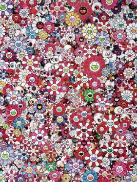  Takashi Murakami  (Itabashi, 1962) : Skulls and Flowers Red.  - Auction Modern and Contemporary Art [II Part ] - Libreria Antiquaria Gonnelli - Casa d'Aste - Gonnelli Casa d'Aste