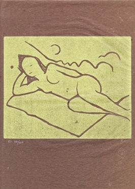  Felice Casorati  (Novara, 1883 - Torino, 1963) : Nudo sdraiato sulla coperta.  - Auction Modern and Contemporary Art [II Part ] - Libreria Antiquaria Gonnelli - Casa d'Aste - Gonnelli Casa d'Aste