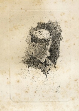 Giovanni Fattori  (Livorno, 1825 - Firenze, 1908) : Autoritratto di Giovanni Fattori.  - Auction Modern and Contemporary Art [II Part ] - Libreria Antiquaria Gonnelli - Casa d'Aste - Gonnelli Casa d'Aste