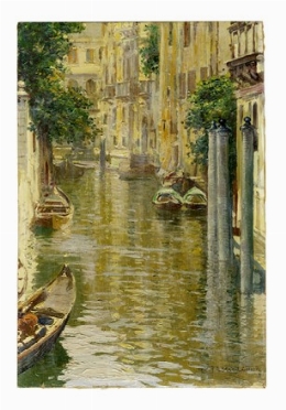  Tiziano [Tito] Pellicciotti  (Barisciano, 1871 - 1950) : Venezia.  - Auction Modern and Contemporary Art [II Part ] - Libreria Antiquaria Gonnelli - Casa d'Aste - Gonnelli Casa d'Aste