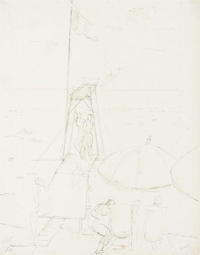  Moses Levy  (Tunisi, 1885 - Viareggio, 1968) : Il trampolino.  - Auction Modern and Contemporary Art [II Part ] - Libreria Antiquaria Gonnelli - Casa d'Aste - Gonnelli Casa d'Aste