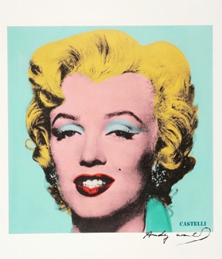  Andy Warhol  (Pittsburgh, 1928 - New York, 1987) [da] : Bleu Marilyn (Castelli).  - Auction Modern and Contemporary Art [II Part ] - Libreria Antiquaria Gonnelli - Casa d'Aste - Gonnelli Casa d'Aste
