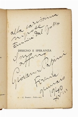  Papini Giovanni : Dediche autografe su 7 libri.  - Asta Libri, autografi e manoscritti - Libreria Antiquaria Gonnelli - Casa d'Aste - Gonnelli Casa d'Aste