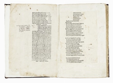  Petrarca Francesco : [Canzioniere e Trionfi]. Incunabolo, Letteratura italiana,  [..]