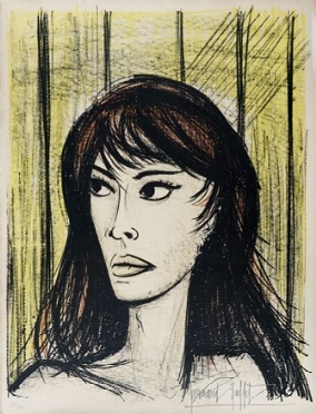  Bernard Buffet  (Parigi, 1928 - Tourtour, 1999) : Rita.  - Asta Arte Antica, Moderna  [..]