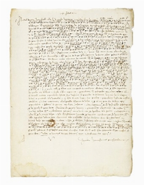 Lettera in parte cifrata a firma di Heinrighinus Panigarola. Storia, Storia, Diritto  [..]