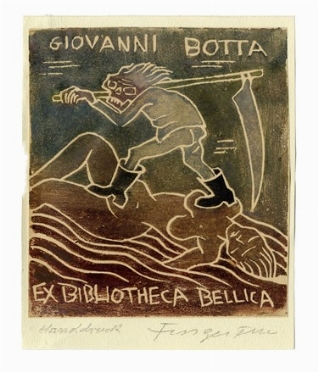  Michel Fingesten  (Buczkowitz, 1883 - Cerisano, 1943) : Giovanni Botta Ex Bibliotheca  [..]