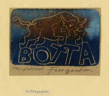  Michel Fingesten  (Buczkowitz, 1883 - Cerisano, 1943) : Botta (Ex libris).  - Asta  [..]