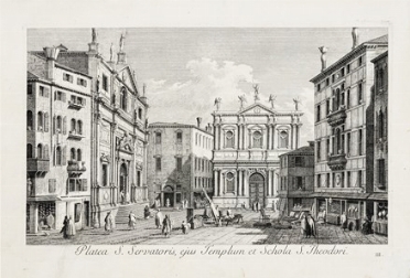  Antonio Visentini  (Venezia, 1688 - 1782) : Platea S. Servatoris, ejus Templum et Schola S. Theodori.  - Asta Arte Antica, Orientale, Moderna e Contemporanea [parte I] - Libreria Antiquaria Gonnelli - Casa d'Aste - Gonnelli Casa d'Aste