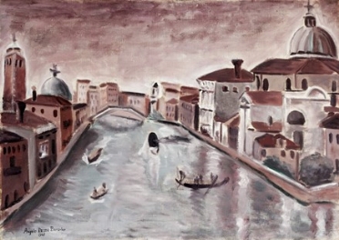  Angelo Deddo Barovier  (Venezia, 1927 - 2008) : Canal Grande.  - Asta Arte Antica,  [..]