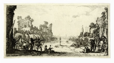  Jacques Callot  (Nancy, 1592 - 1635) : Il martirio di San Sebastiano.  - Asta Arte  [..]