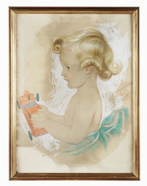  Alpenore Gobbi  (Montecchio, 1864 - Nervi, 1960) : Bambino di profilo.  - Asta  [..]