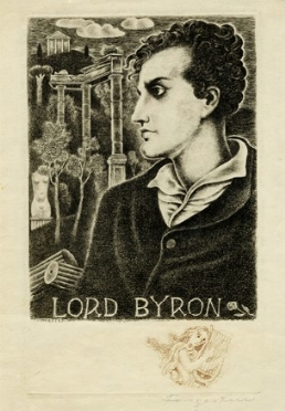  Michel Fingesten  (Buczkowitz, 1883 - Cerisano, 1943) : Lord Byron.  - Asta Arte  [..]