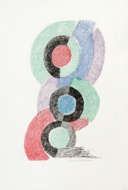  Sonia Delaunay  (Gradshik, 1885 - Parigi, 1979) : Sans titre.  - Asta Arte Antica,  [..]