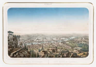  Louis Lebreton  (Douarnenez, 1818 - Parigi, 1866) : Vue gnrale de Florence prise  [..]